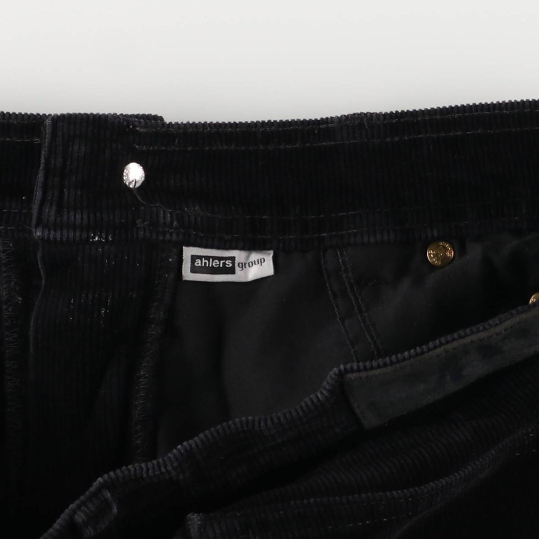 Pierre Cardin corduroy pants for men, size W34 cotton black type Vintage Second Hand