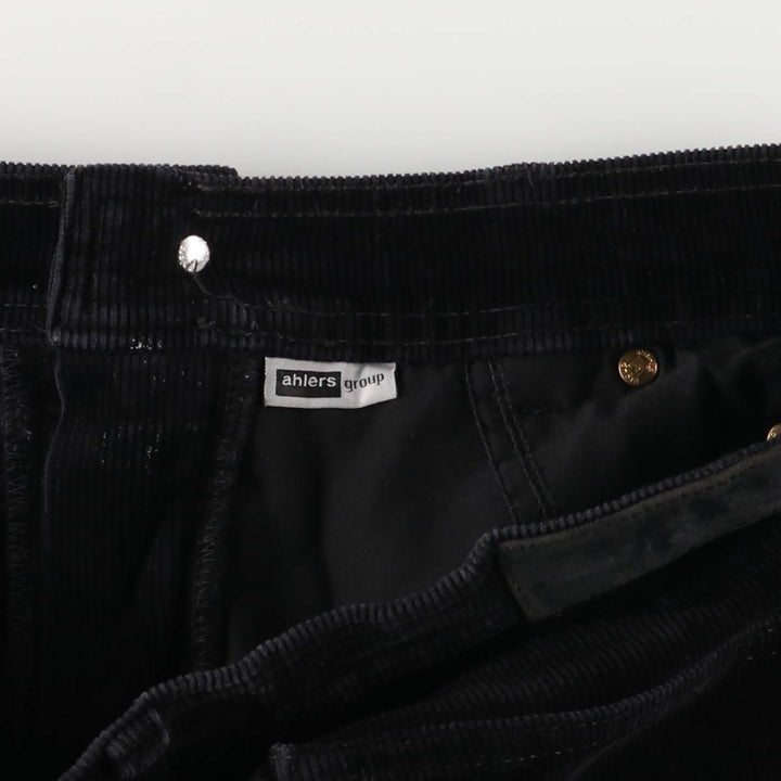 Pierre Cardin corduroy pants for men, size W34 cotton black type Vintage Second Hand