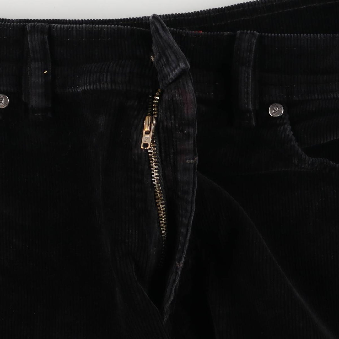 Pierre Cardin corduroy pants for men, size W34 cotton black type Vintage Second Hand