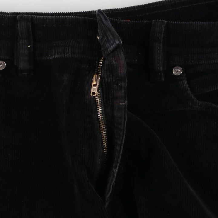 Pierre Cardin corduroy pants for men, size W34 cotton black type Vintage Second Hand