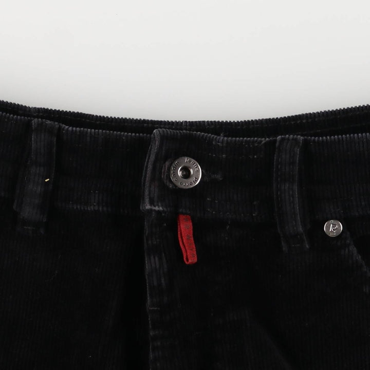 Pierre Cardin corduroy pants for men, size W34 cotton black type Vintage Second Hand