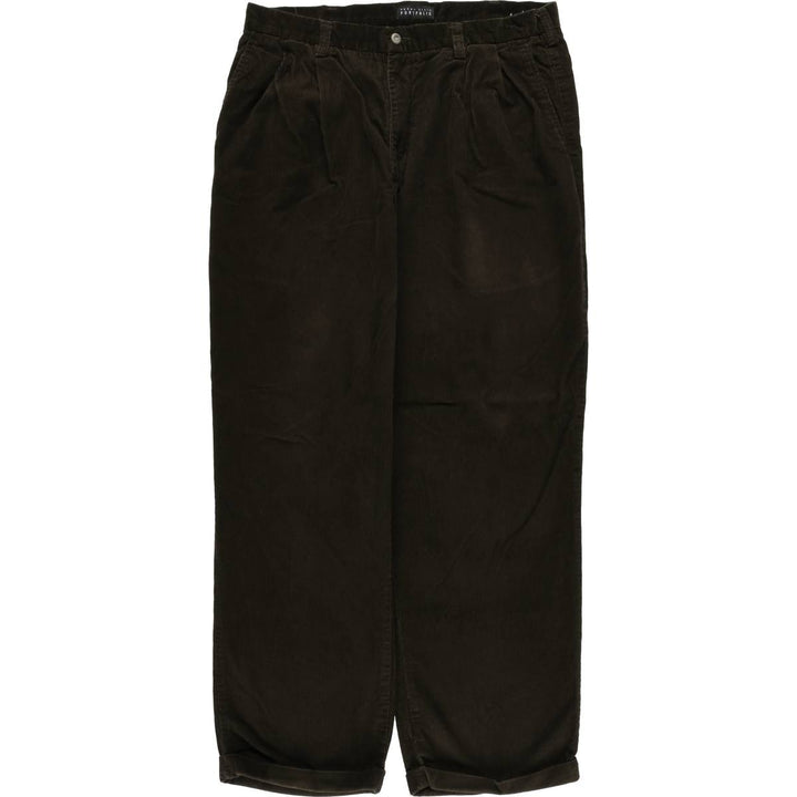 Perry Ellis PERRY ELLIS PORTFOLIO Corduroy Pants Men's Size W36 (Two-pleat) cotton brown type Vintage Second Hand