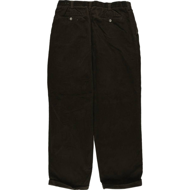Perry Ellis PERRY ELLIS PORTFOLIO Corduroy Pants Men's Size W36 (Two-pleat) cotton brown type Vintage Second Hand