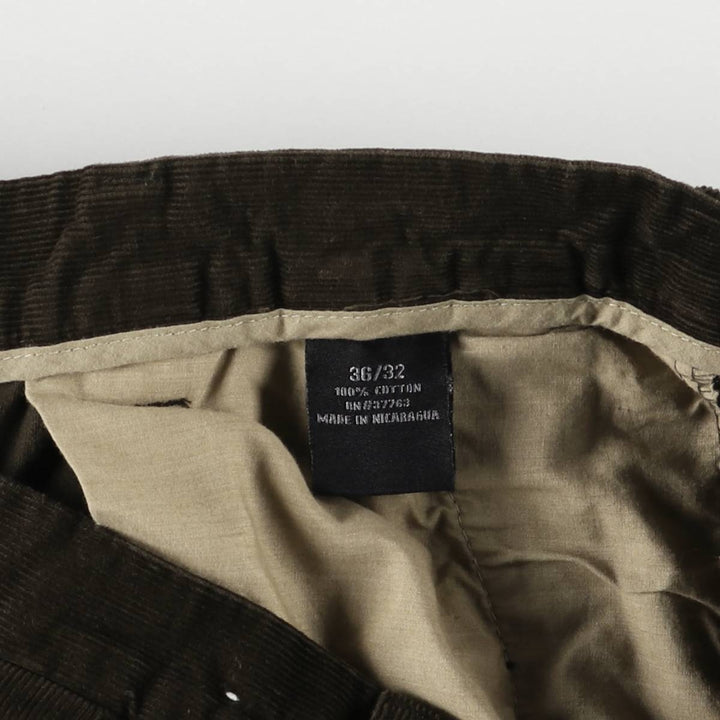 Perry Ellis PERRY ELLIS PORTFOLIO Corduroy Pants Men's Size W36 (Two-pleat) cotton brown type Vintage Second Hand