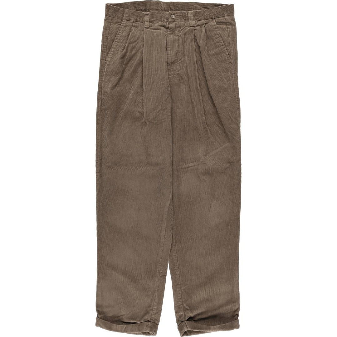 CLUB ROOM Two-pleat Corduroy Pants Men's Size 36 cotton brown type Vintage Second Hand
