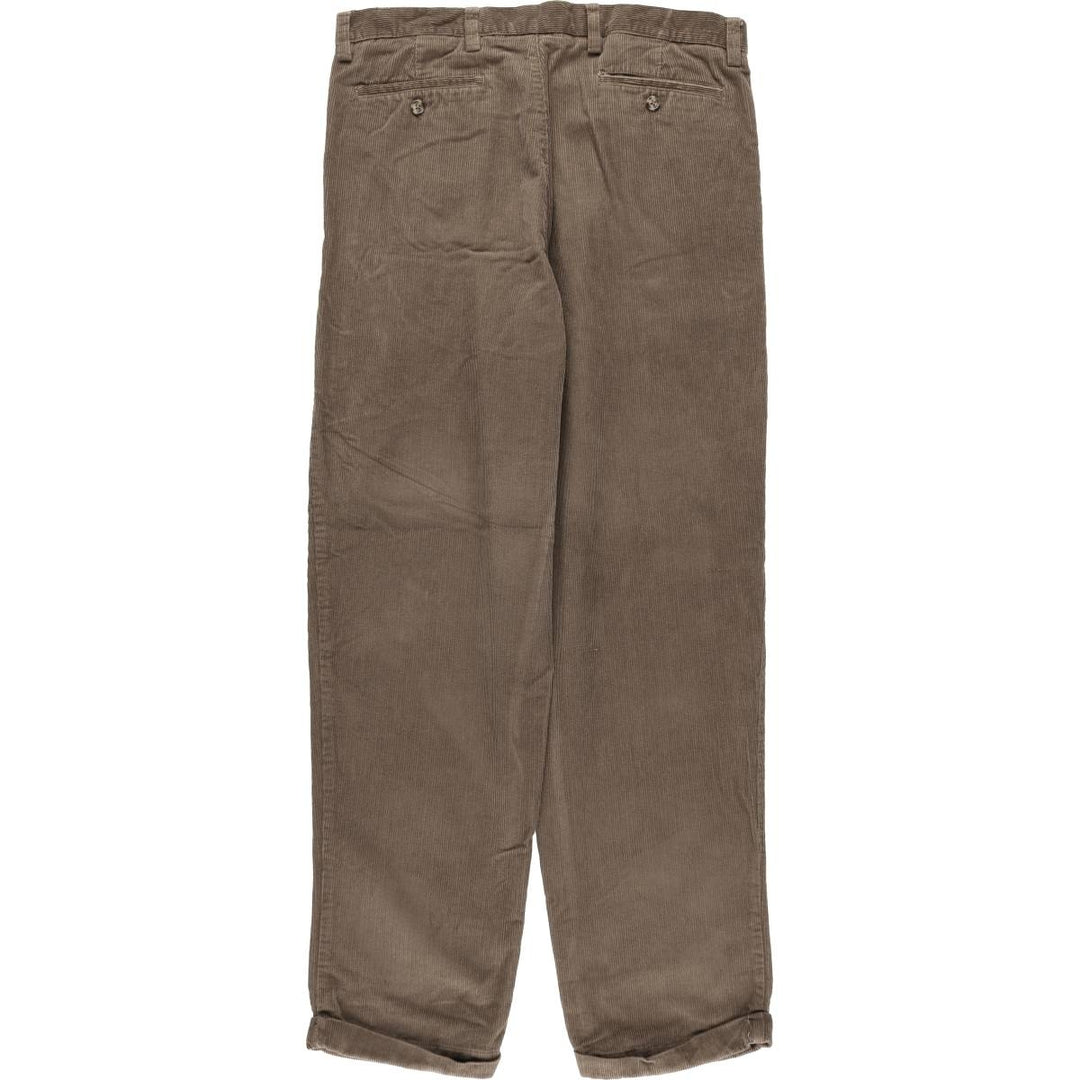 CLUB ROOM Two-pleat Corduroy Pants Men's Size 36 cotton brown type Vintage Second Hand