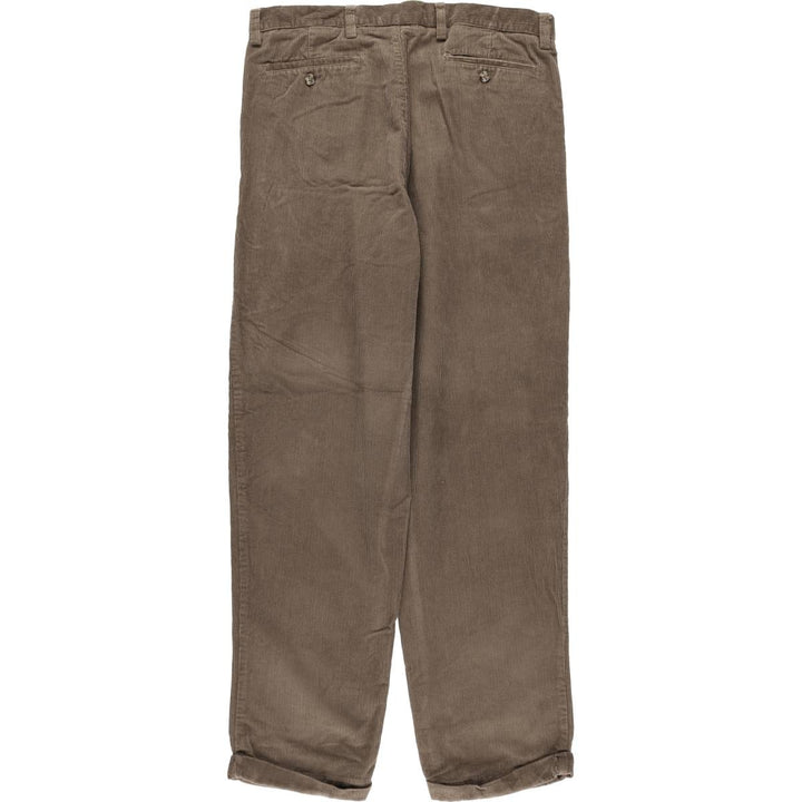 CLUB ROOM Two-pleat Corduroy Pants Men's Size 36 cotton brown type Vintage Second Hand