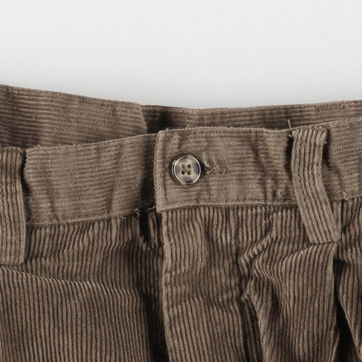CLUB ROOM Two-pleat Corduroy Pants Men's Size 36 cotton brown type Vintage Second Hand