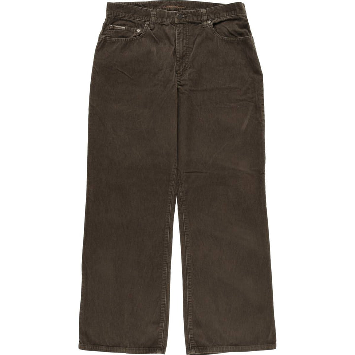 Eddie Bauer Bootcut Corduroy Pants, Men's, Size W34 cotton brown type Vintage Second Hand