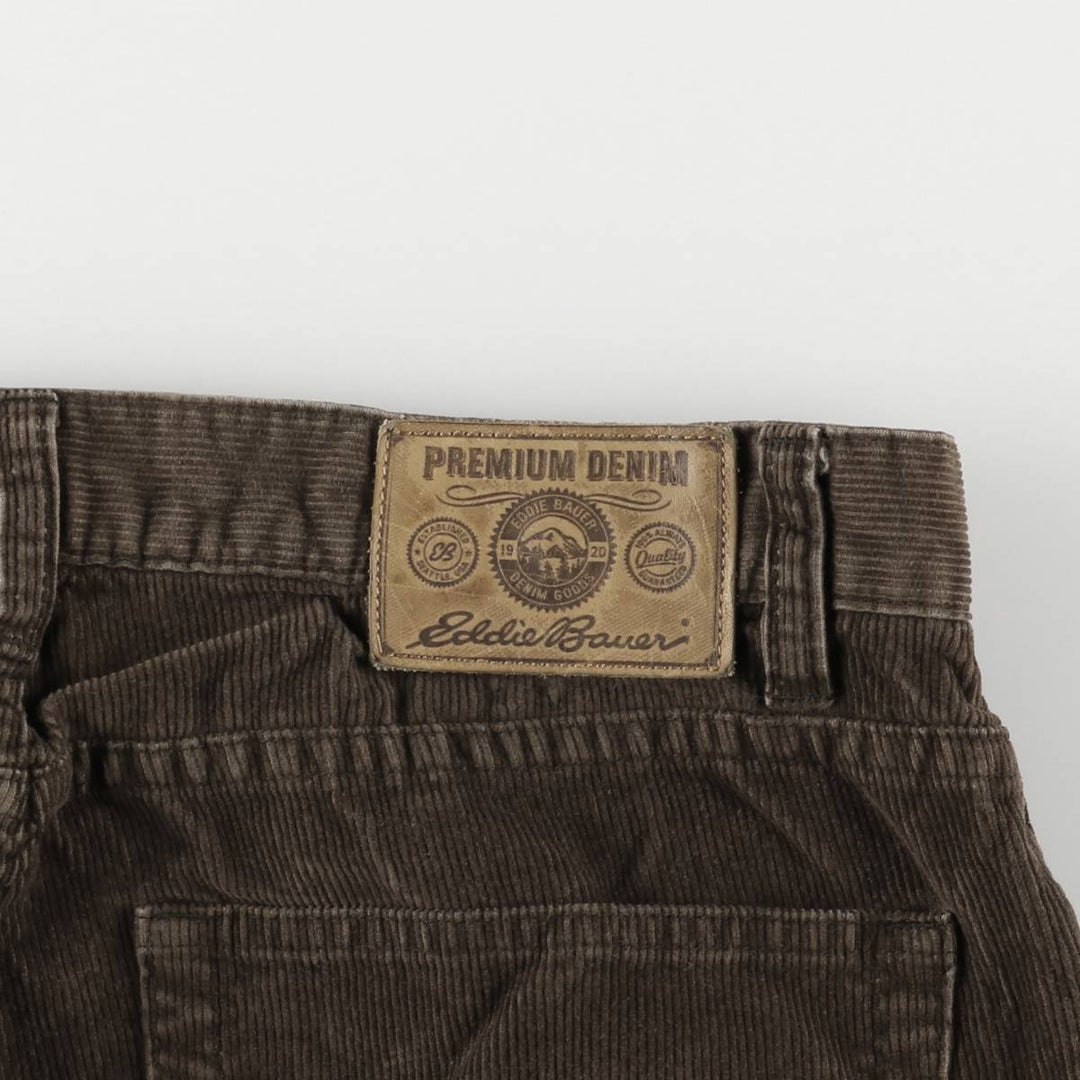 Eddie Bauer Bootcut Corduroy Pants, Men's, Size W34 cotton brown type Vintage Second Hand