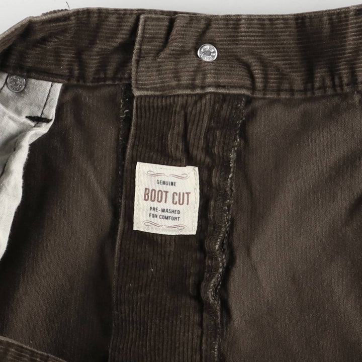 Eddie Bauer Bootcut Corduroy Pants, Men's, Size W34 cotton brown type Vintage Second Hand