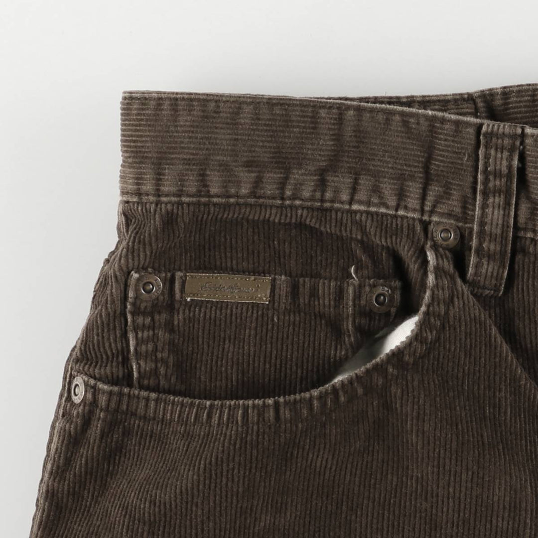 Eddie Bauer Bootcut Corduroy Pants, Men's, Size W34 cotton brown type Vintage Second Hand