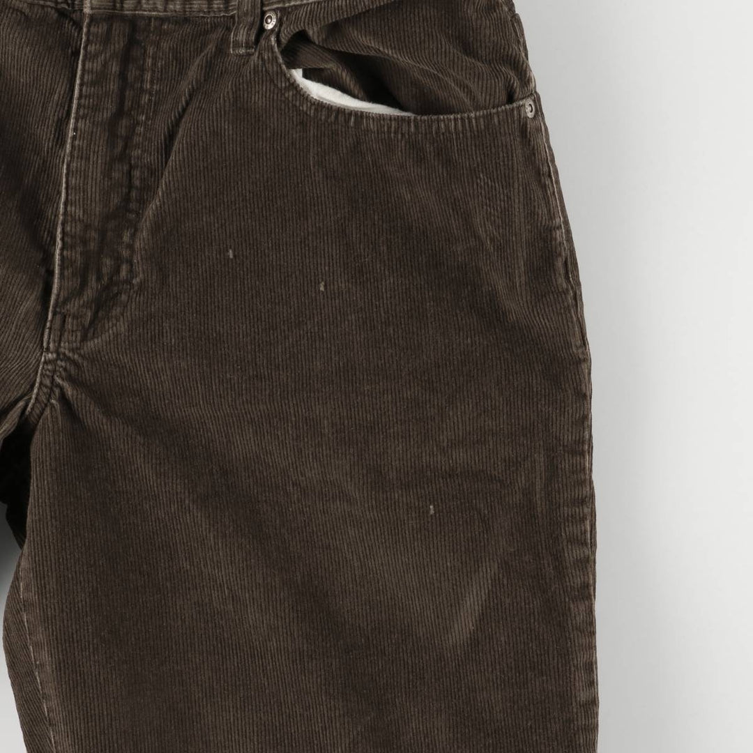 Eddie Bauer Bootcut Corduroy Pants, Men's, Size W34 cotton brown type Vintage Second Hand