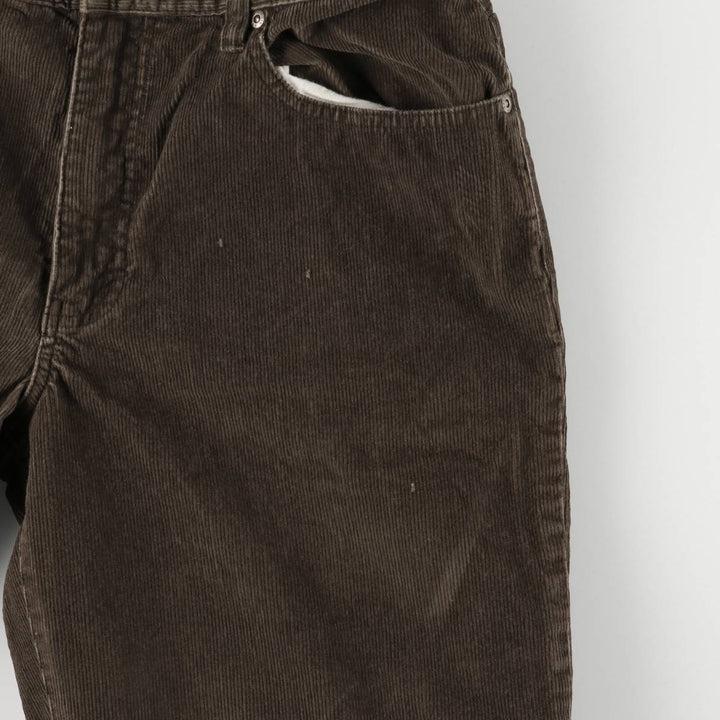 Eddie Bauer Bootcut Corduroy Pants, Men's, Size W34 cotton brown type Vintage Second Hand