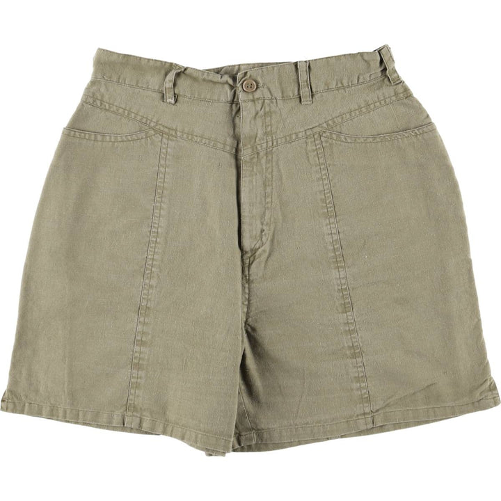 DEB Cotton Shorts, Women's Size L Lamy Khaki type Vintage Second Hand