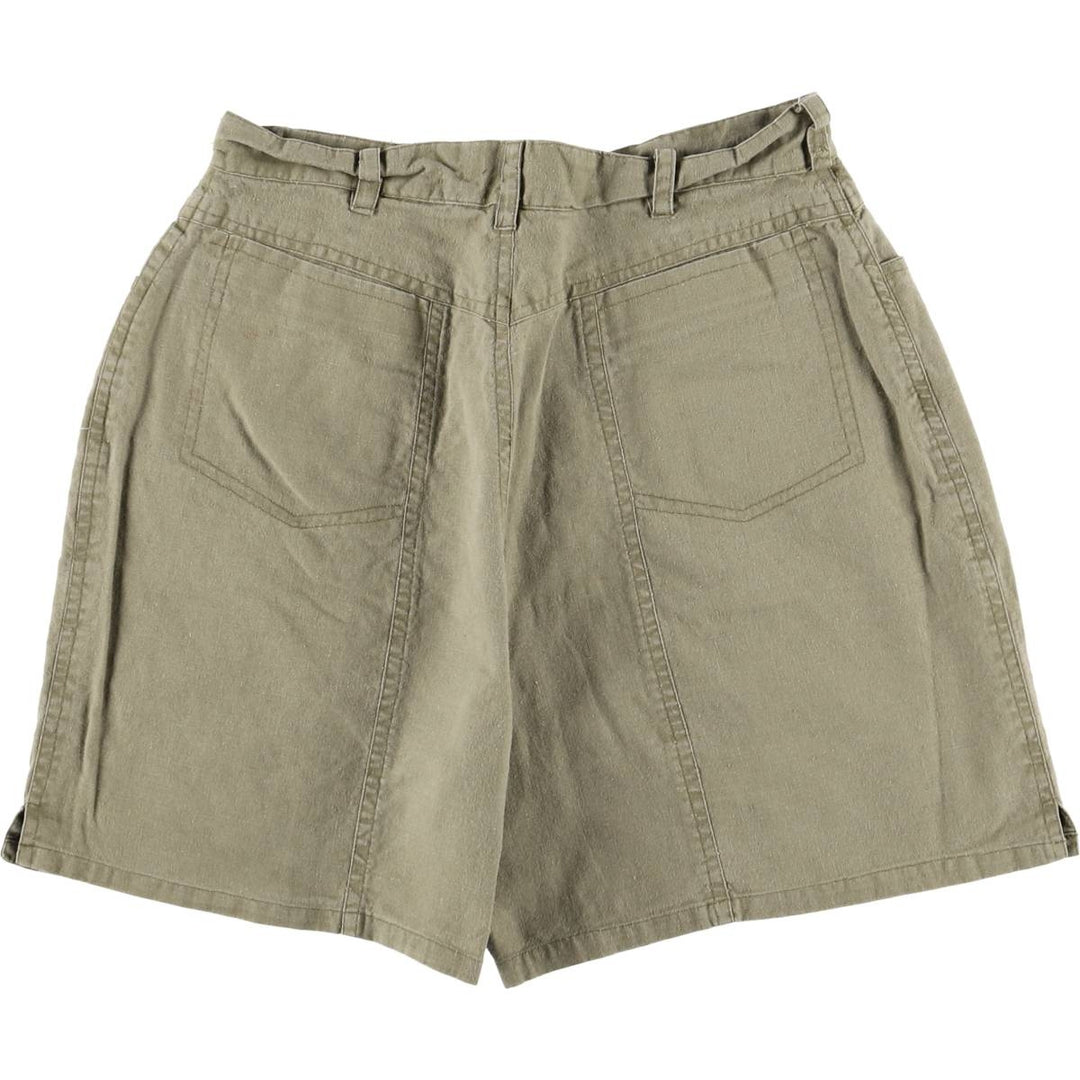 DEB Cotton Shorts, Women's Size L Lamy Khaki type Vintage Second Hand
