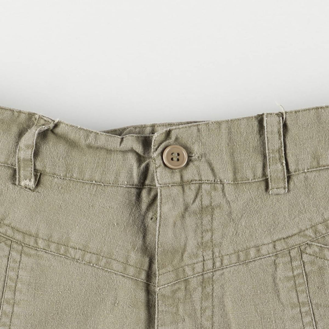 DEB Cotton Shorts, Women's Size L Lamy Khaki type Vintage Second Hand
