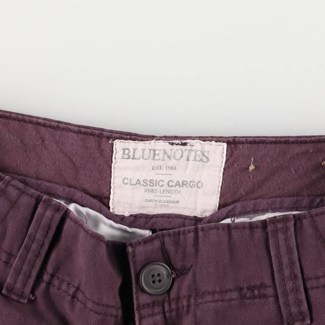 BLUENOTES CLASSIC CARGO Cargo Shorts, Women's Size L (W29) cotton purple type Vintage Second Hand