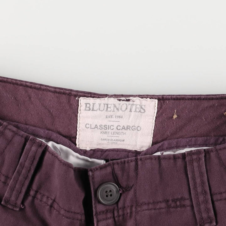 BLUENOTES CLASSIC CARGO Cargo Shorts, Women's Size L (W29) cotton purple type Vintage Second Hand