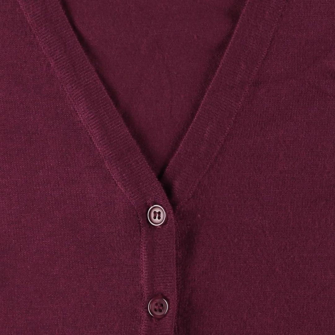 BILY knit cardigan, women's size M Viscose wine-red Vintage Second Hand