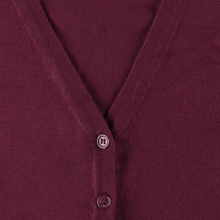 BILY knit cardigan, women's size M Viscose wine-red Vintage Second Hand
