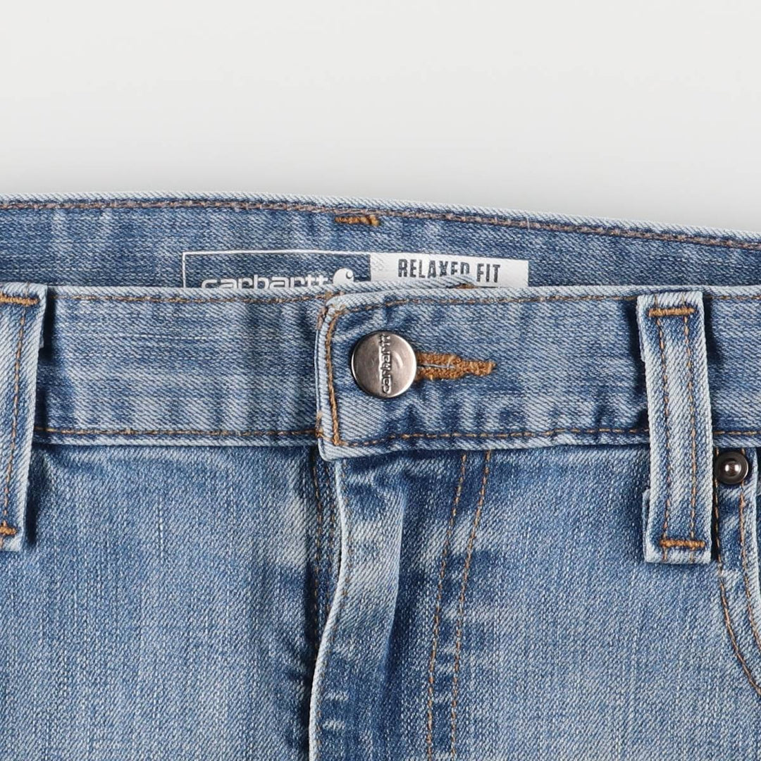 Carhartt Relaxed Fit Tapered Denim Pants for Men, W35 cotton blue type Vintage Second Hand