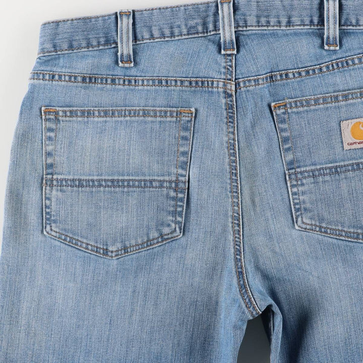 Carhartt Relaxed Fit Tapered Denim Pants for Men, W35 cotton blue type Vintage Second Hand