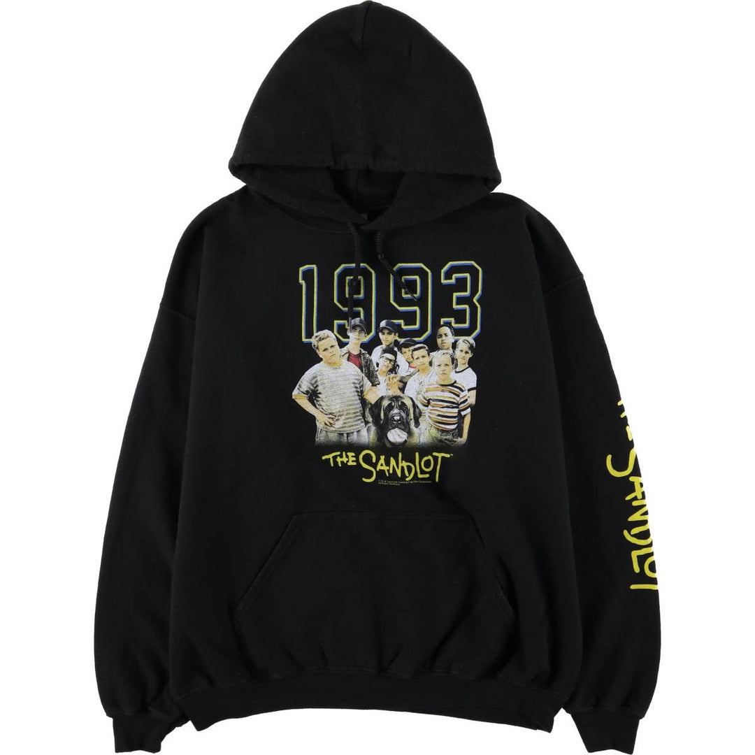 Gildan The Sandlot Movie Sweatshirt Pullover Hoodie, Men's Size M cotton black type Vintage Second Hand