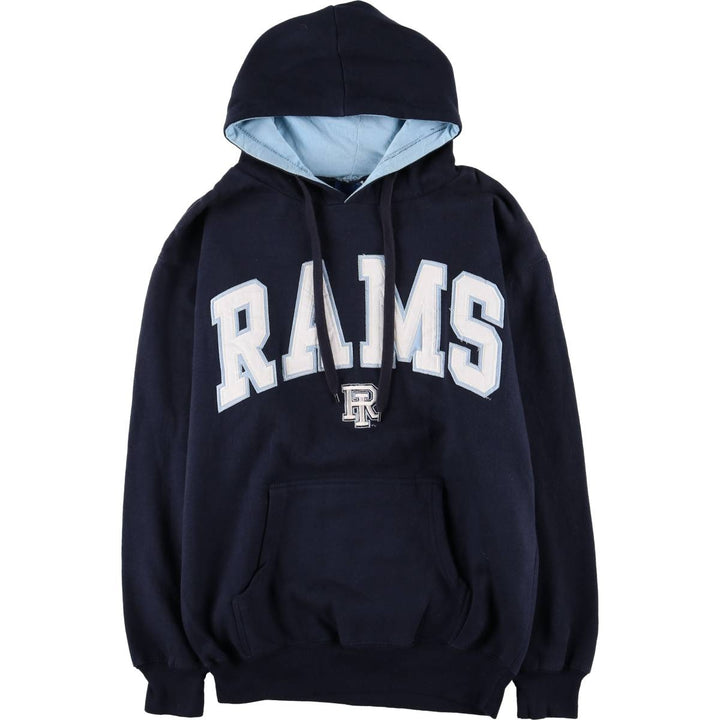OVD NFL LOS ANGELES RAMS Los Angeles Rams Pullover Hoodie, Men's Size Medium cotton navy blue type Vintage Second Hand