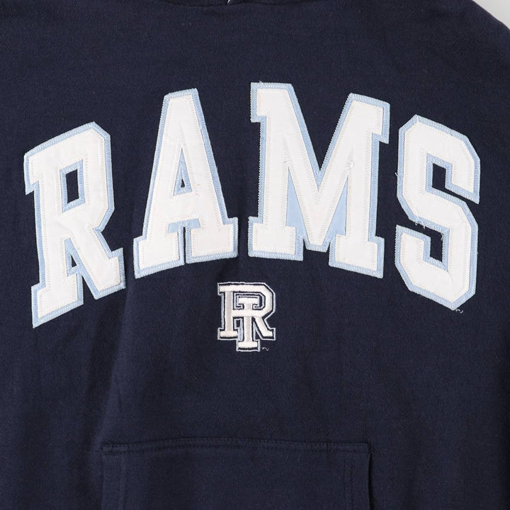 OVD NFL LOS ANGELES RAMS Los Angeles Rams Pullover Hoodie, Men's Size Medium cotton navy blue type Vintage Second Hand