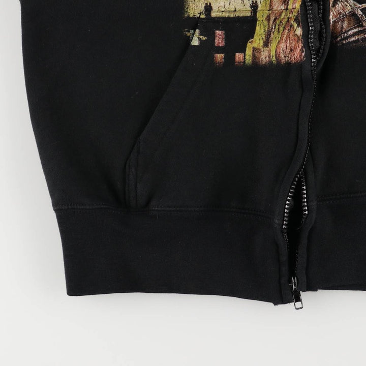 2000'S IRON MAIDEN Band Sweatshirt Full Zip Hoodie Men's Size Small cotton black type Vintage Second Hand