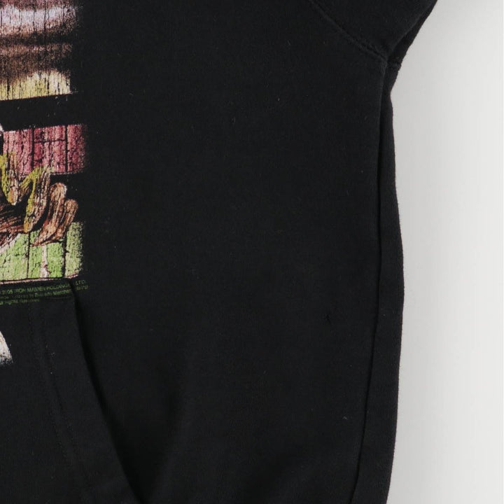 2000'S IRON MAIDEN Band Sweatshirt Full Zip Hoodie Men's Size Small cotton black type Vintage Second Hand