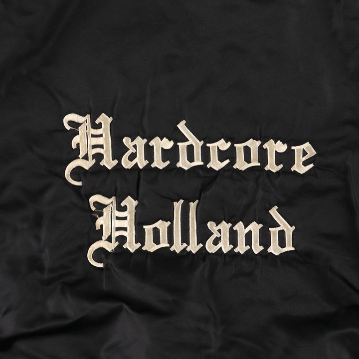 FOSTEX GARMENTS MA-1 Type Padded Military Flight Jacket, Men's Size Medium Nylon black type Vintage Second Hand