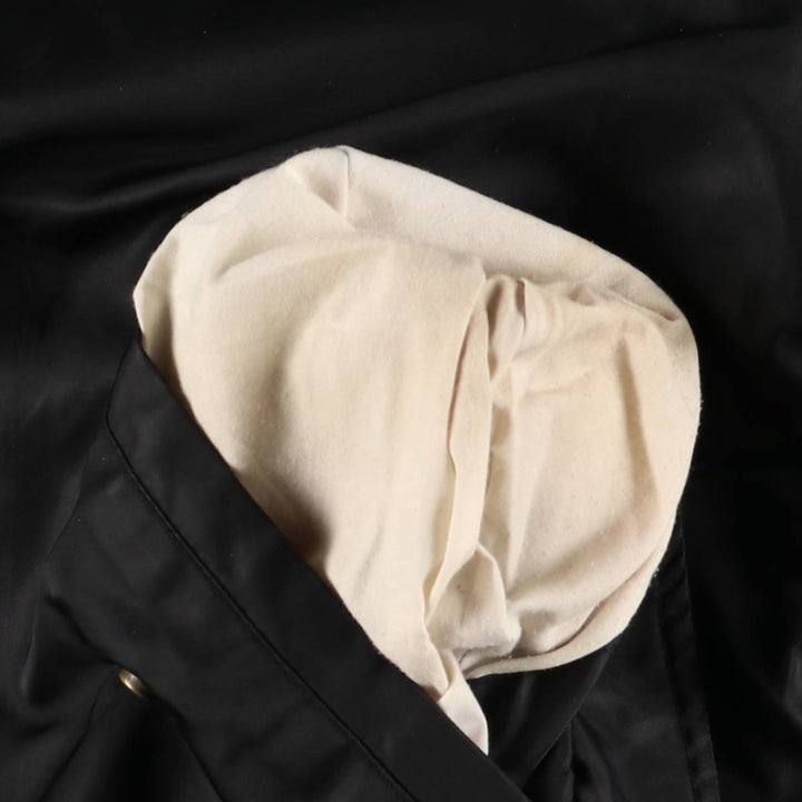 FOSTEX GARMENTS MA-1 Type Padded Military Flight Jacket, Men's Size Medium Nylon black type Vintage Second Hand