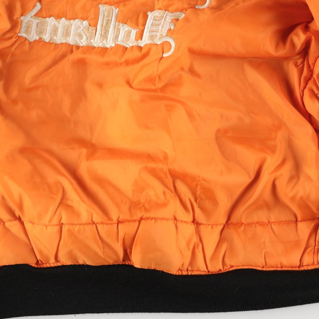 FOSTEX GARMENTS MA-1 Type Padded Military Flight Jacket, Men's Size Medium Nylon black type Vintage Second Hand