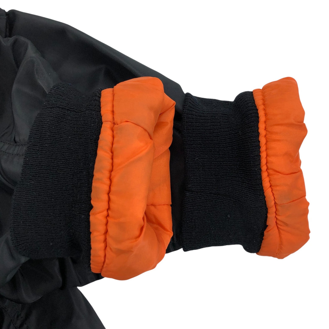 HAL MA-1 Type Padded Military Flight Jacket, Men's Size L Nylon black type Vintage Second Hand