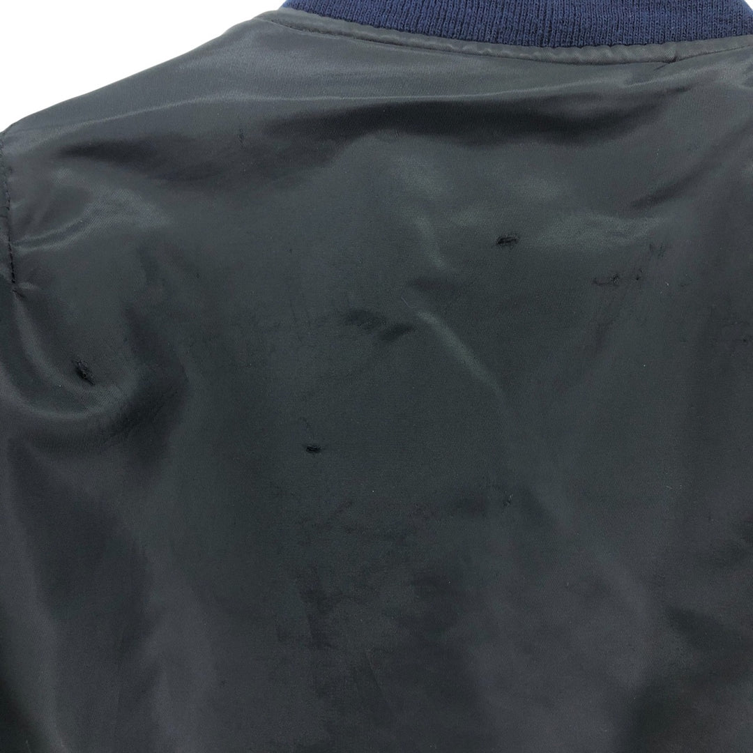 HAL MA-1 Type Padded Military Flight Jacket, Men's Size L Nylon black type Vintage Second Hand