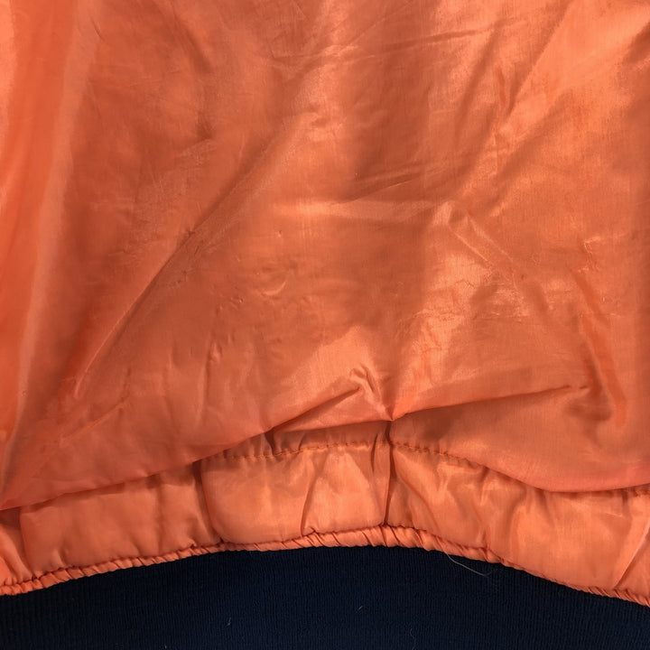 HAL MA-1 Type Padded Military Flight Jacket, Men's Size L Nylon black type Vintage Second Hand