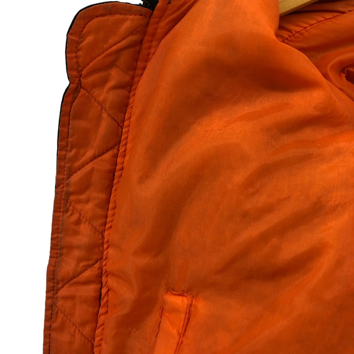 HAL MA-1 Type Padded Military Flight Jacket, Men's Size L Nylon black type Vintage Second Hand