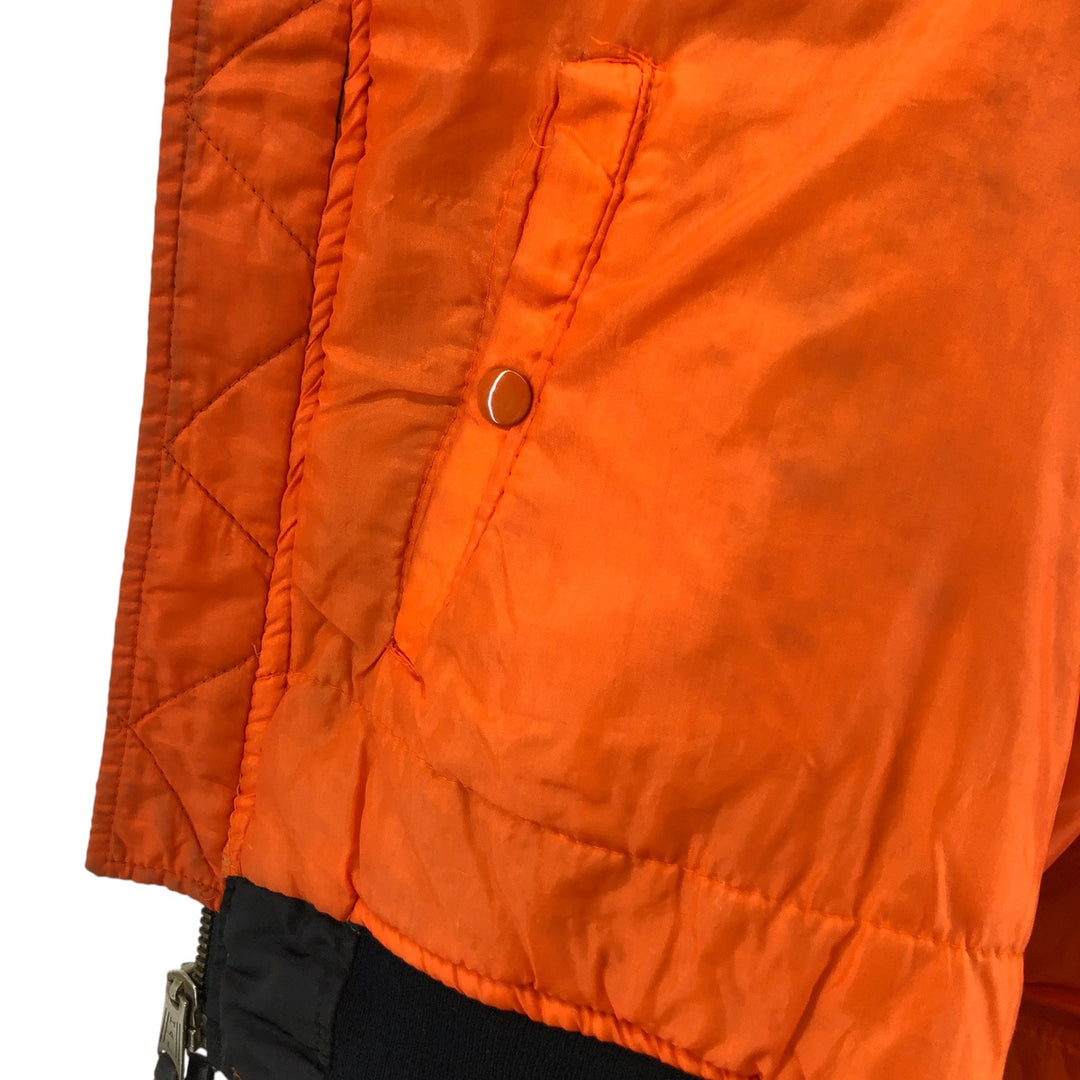 HAL MA-1 Type Padded Military Flight Jacket, Men's Size L Nylon black type Vintage Second Hand