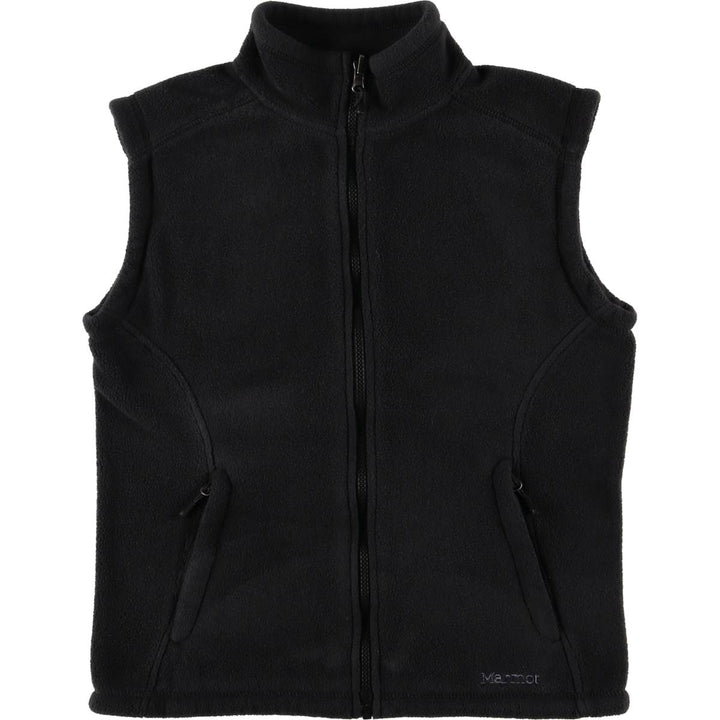 Marmot fleece vest, women's size M polyester black type Vintage Second Hand