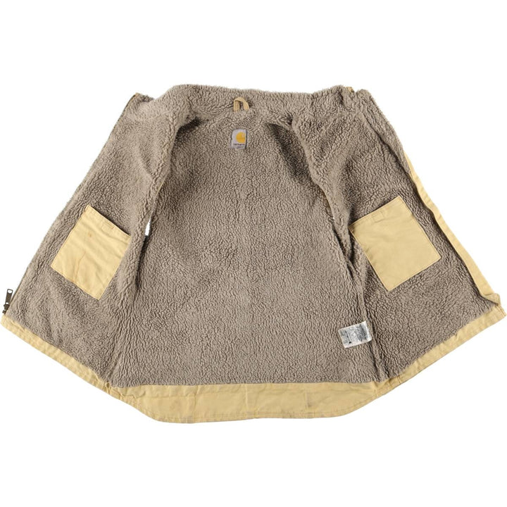 Carhartt Duck Vest, Women's Size Small cotton yellow type Vintage Second Hand