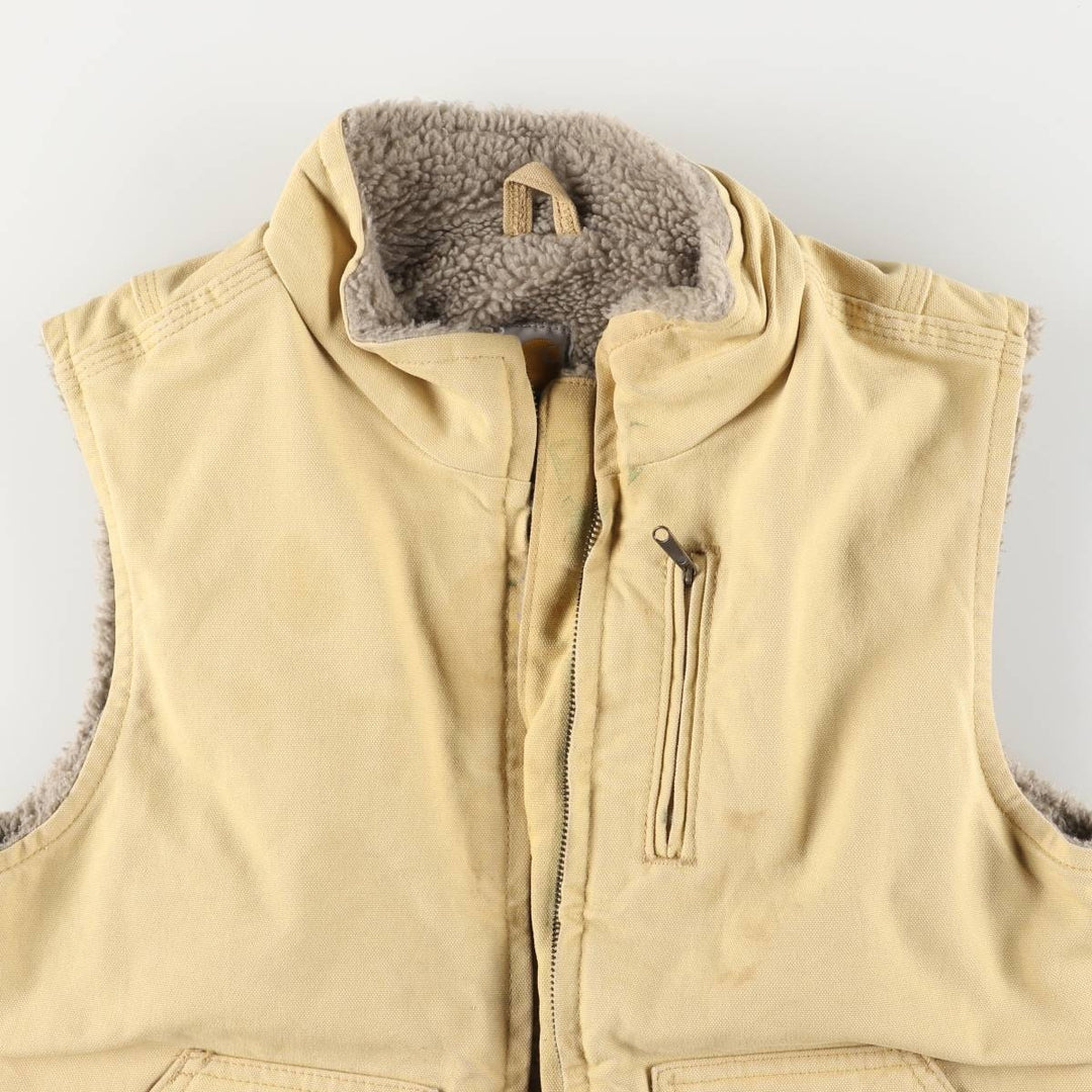 Carhartt Duck Vest, Women's Size Small cotton yellow type Vintage Second Hand