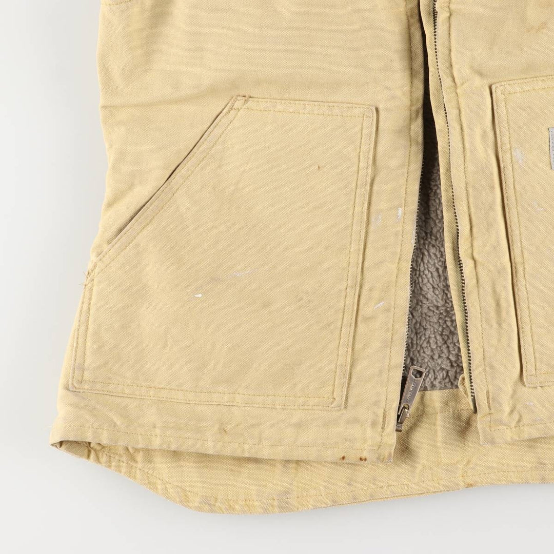 Carhartt Duck Vest, Women's Size Small cotton yellow type Vintage Second Hand