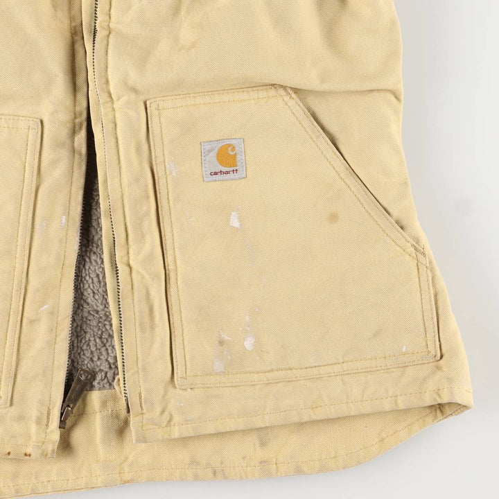 Carhartt Duck Vest, Women's Size Small cotton yellow type Vintage Second Hand