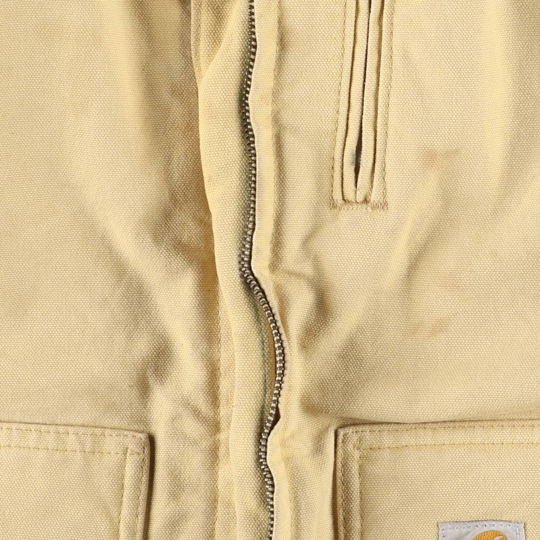 Carhartt Duck Vest, Women's Size Small cotton yellow type Vintage Second Hand