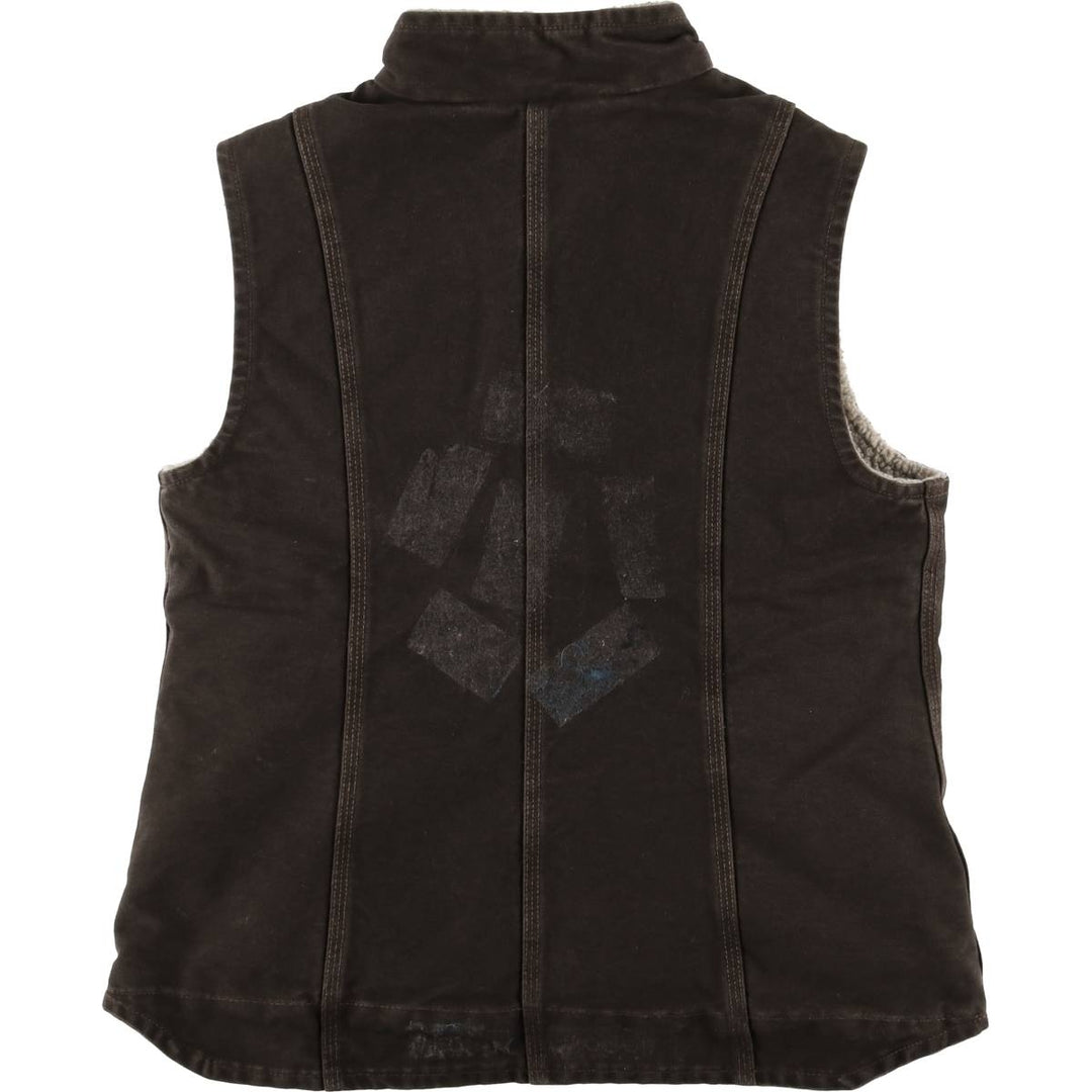 Carhartt Duck Vest, Women's Size Medium cotton brown type Vintage Second Hand