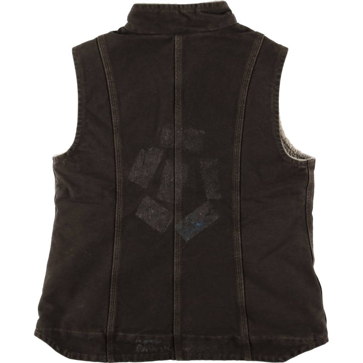 Carhartt Duck Vest, Women's Size Medium cotton brown type Vintage Second Hand