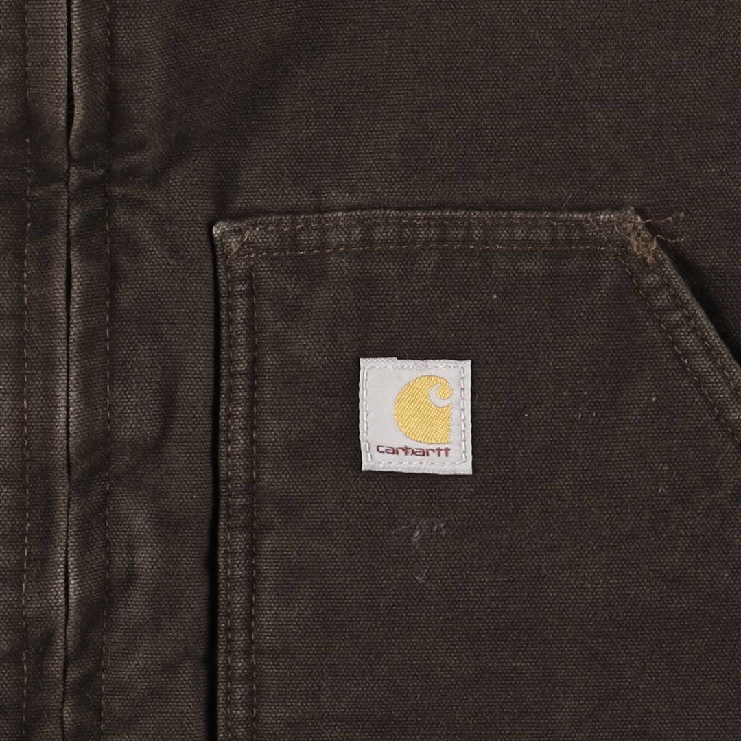 Carhartt Duck Vest, Women's Size Medium cotton brown type Vintage Second Hand