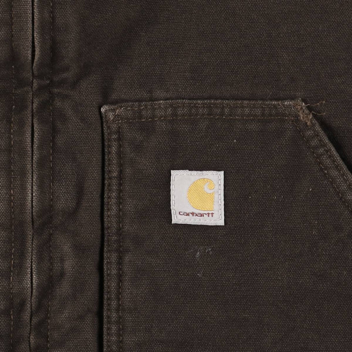 Carhartt Duck Vest, Women's Size Medium cotton brown type Vintage Second Hand